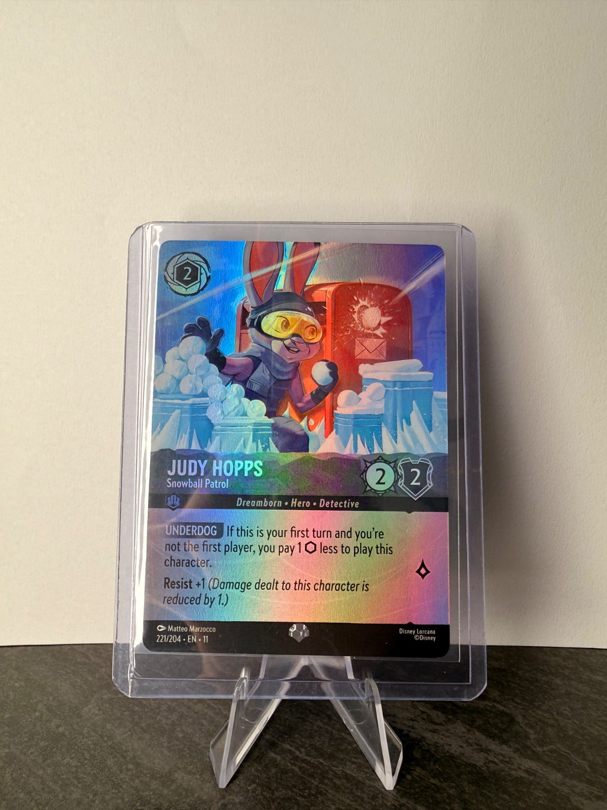 Disney Lorcana Judy Hopps – Snowball Patrol #221/204 Epic Foil
