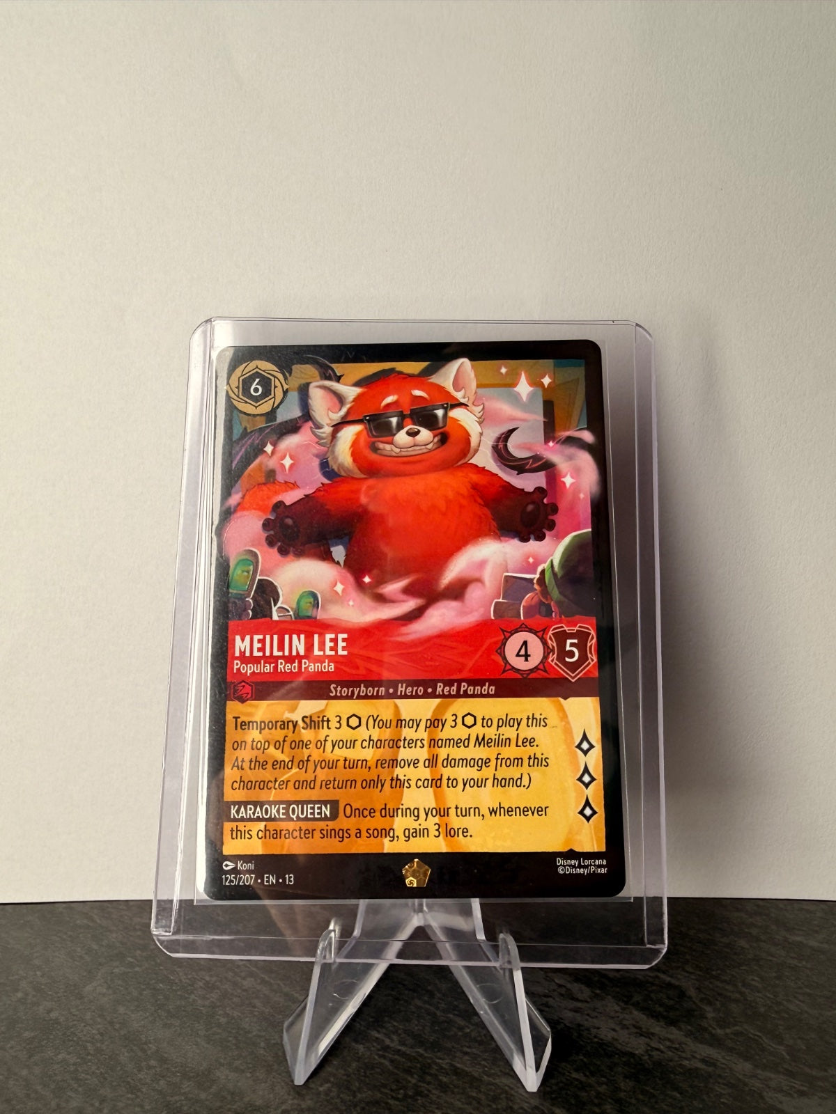 Disney Lorcana Meilin Lee – Popular Red Panda #125/207 Legendary