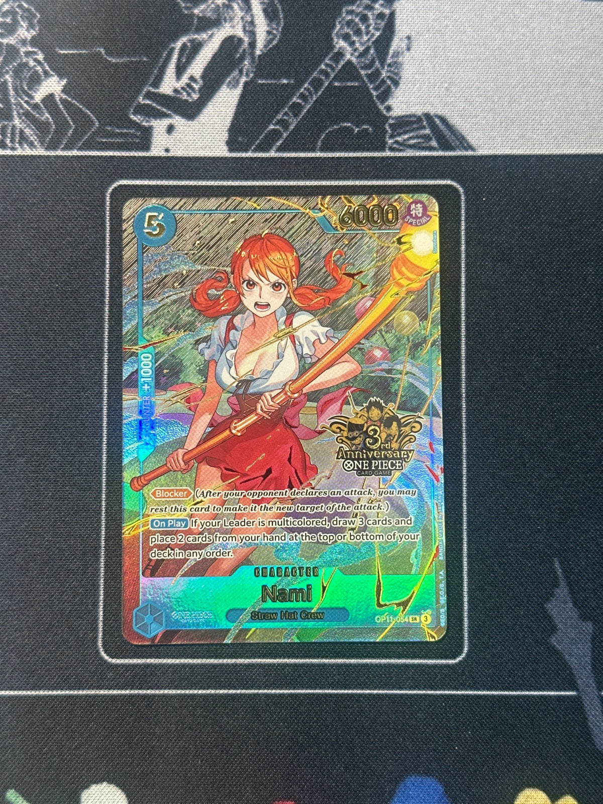 Nami (Japanese Version 3rd Anniversary Set) OP11-054 (One Piece Promotion Cards)