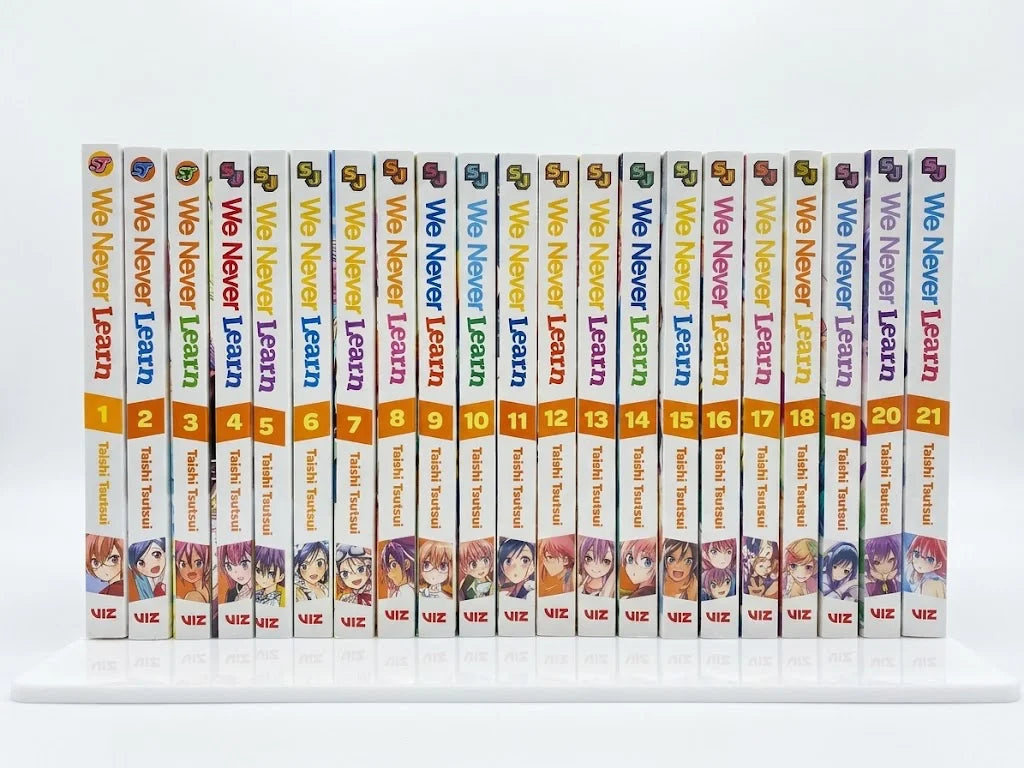 #53 We Never Learn Complete Manga Collection + 2 Author Hand signed acrylic frame ( S\N 007 )
