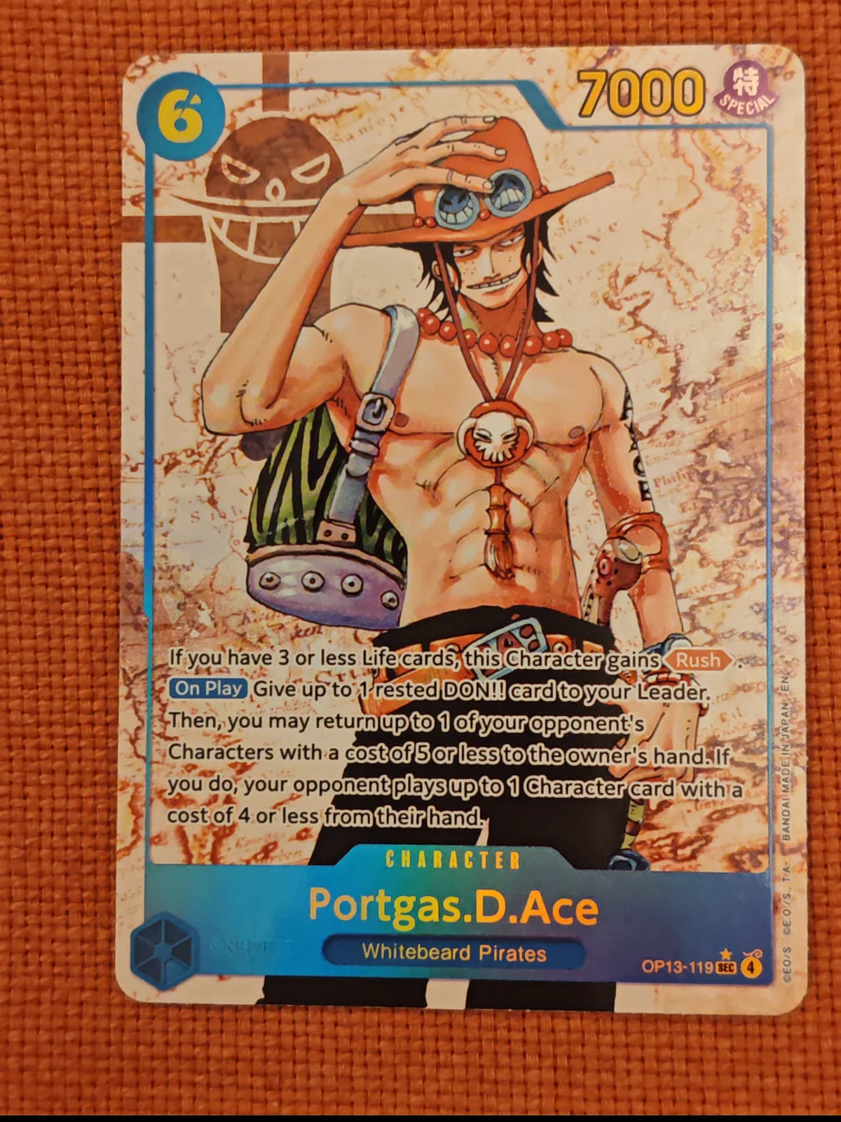 Portgas.D.Ace (119) (Parallel) OP13-119 (Carrying On His Will)