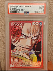 Shanks (001) (Parallel) OP09-001 (Emperors in the New World) — PSA 9