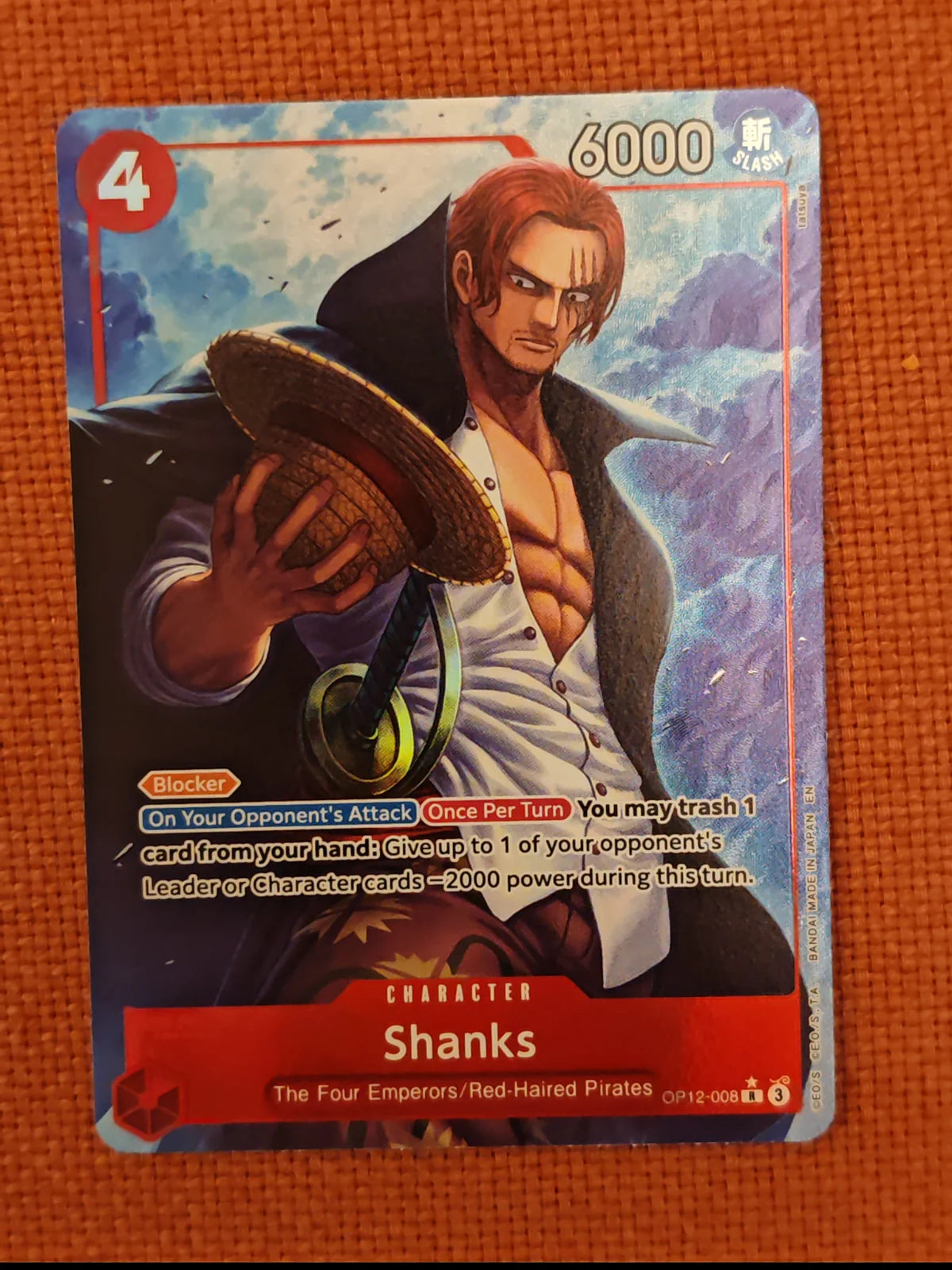 Shanks (008) (Alternate Art) OP12-008 (Legacy of the Master)
