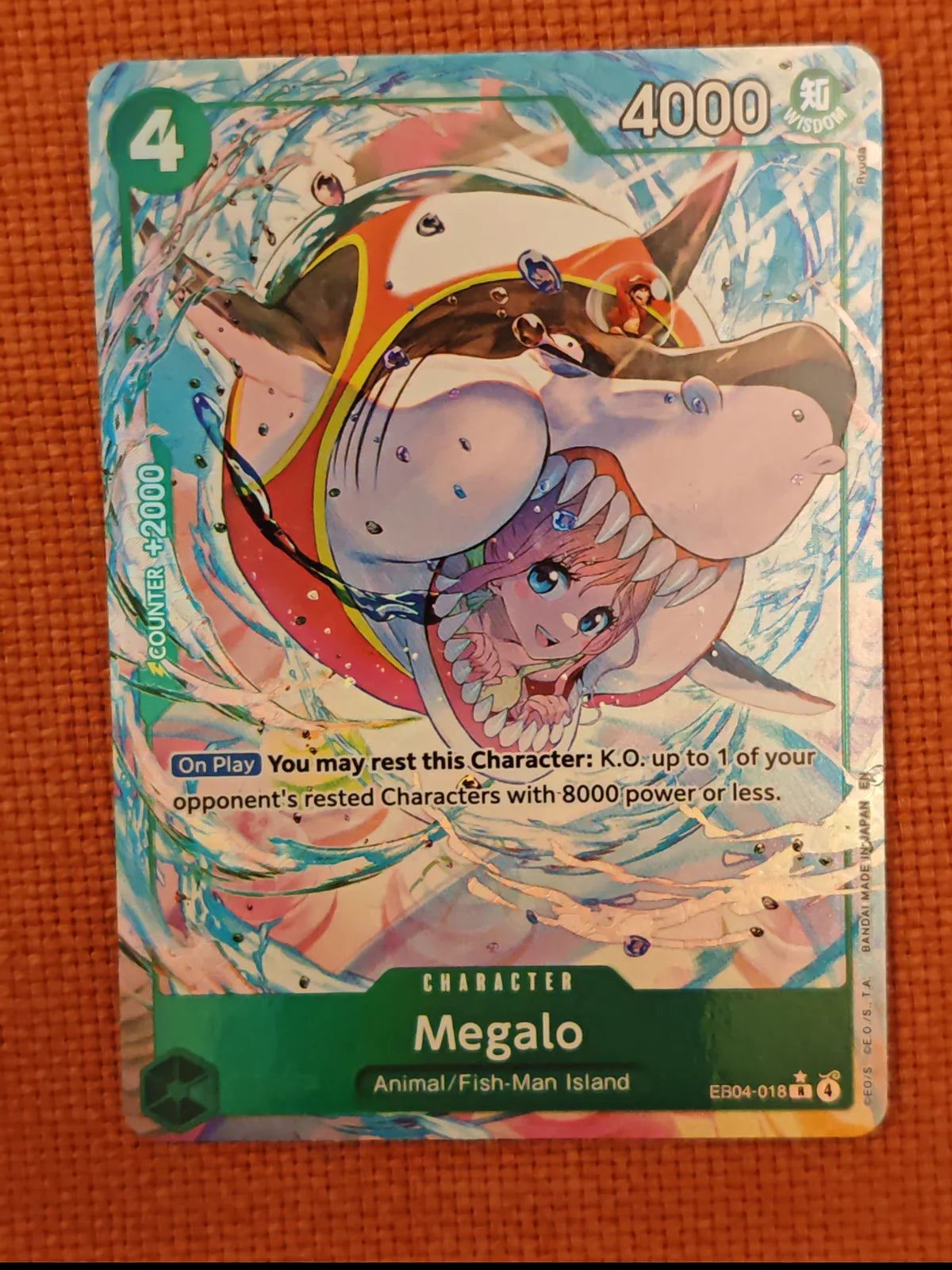 Megalo (Alternate Art) EB04-018 (The Azure Sea's Seven)