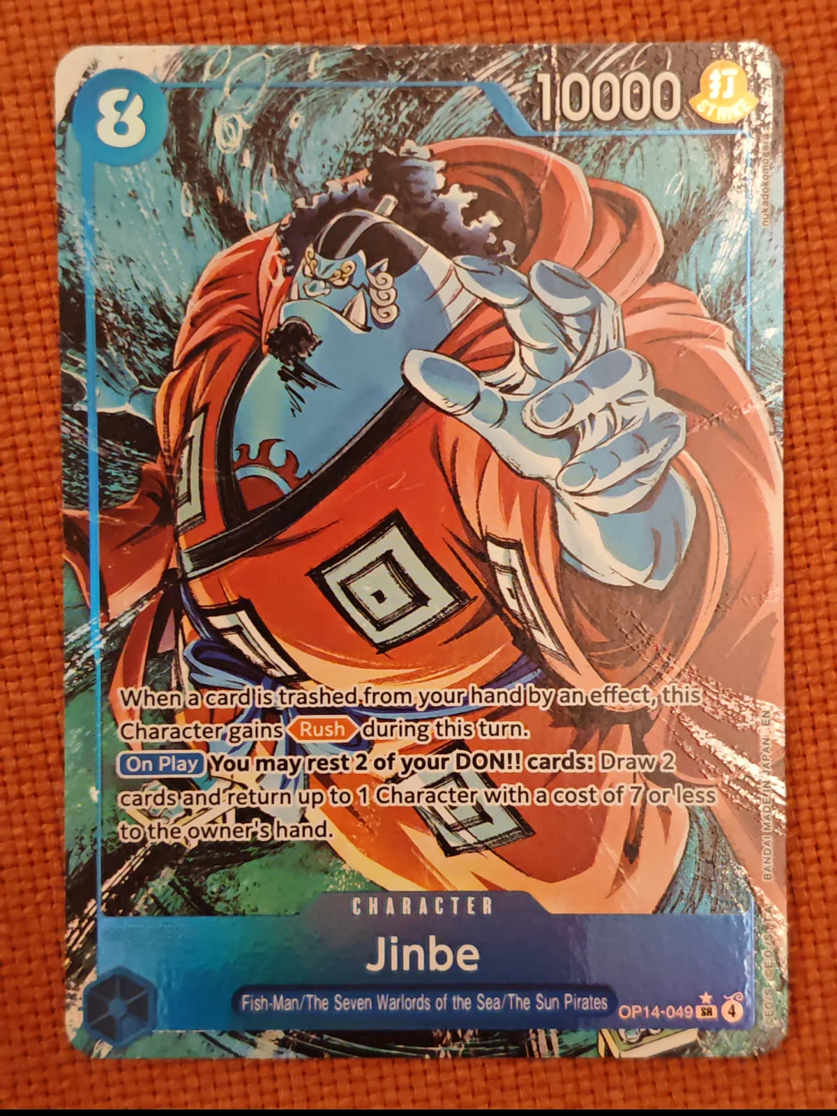 Jinbe - OP14-049 (Alternate Art) (The Azure Sea's Seven)