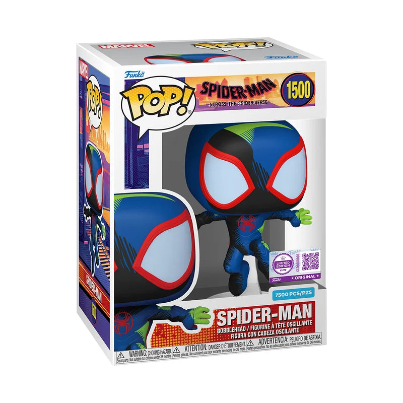 Funko Pop! Spiderman Across The Spider Verse : Spider-Man ,#1500 - Limited Edition Elite, 7500 Pcs
