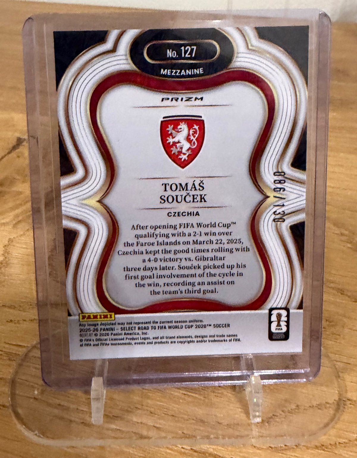 Tomas Soucek/130 panini Prizm