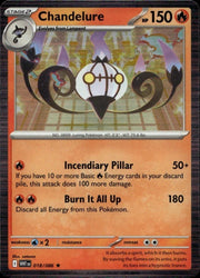 Chandelure 018/086 · Holofoil (White Flare)