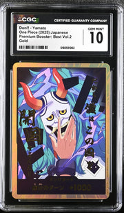 DON!! Card (Yamato) (Gold) (Premium Booster -The Best- Vol. 2) — CGC 10