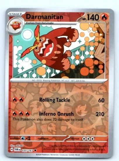 Darmanitan 035/167 · Reverse Holofoil (Twilight Masquerade)