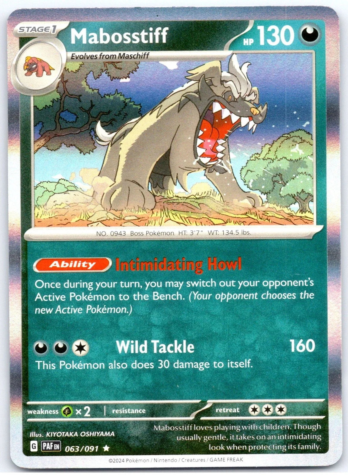 Mabosstiff 063/091 · Holofoil (Paldean Fates)