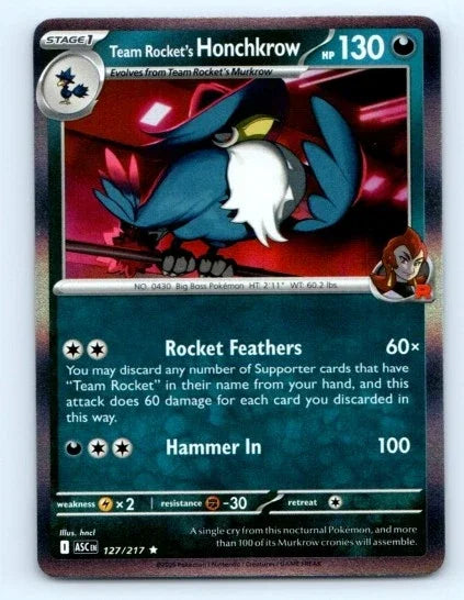 Team Rocket's Honchkrow 127/217 (Ascended Heroes)