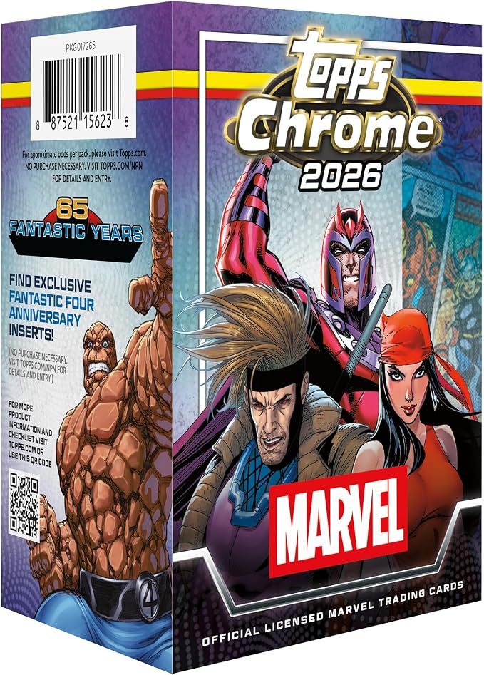 Topps Chrome Marvel Comics 2026 – Factory Sealed – Value Box