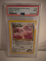 Koga's Ditto 10 · Unlimited Holofoil (Gym Challenge) — PSA 9