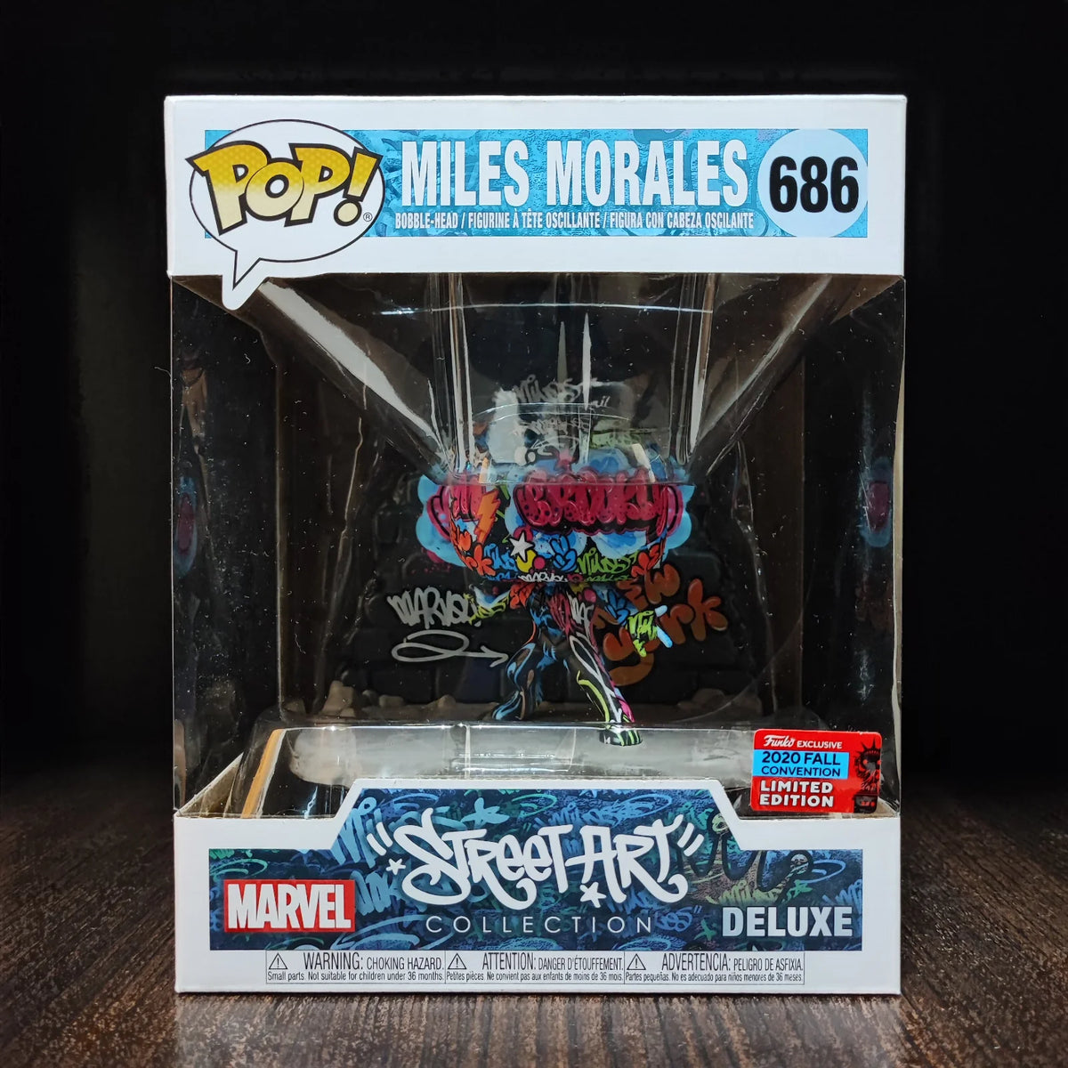 Funko Pop! Miles Morales Art Series 6 inch 2020 Fall Convention Shared Exclusive