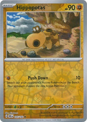 Hippopotas 105/182 · Reverse Holofoil (Destined Rivals)