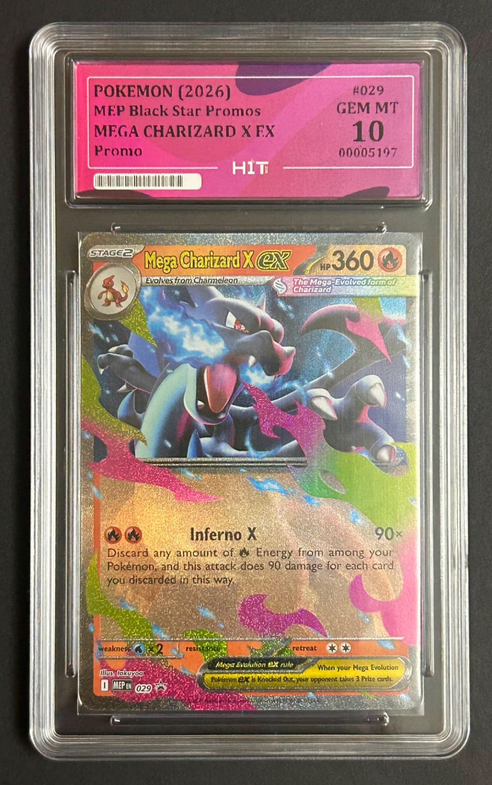 2026 MEGA CHARIZARD X EX - Promo 029 (HIT Grade 10)