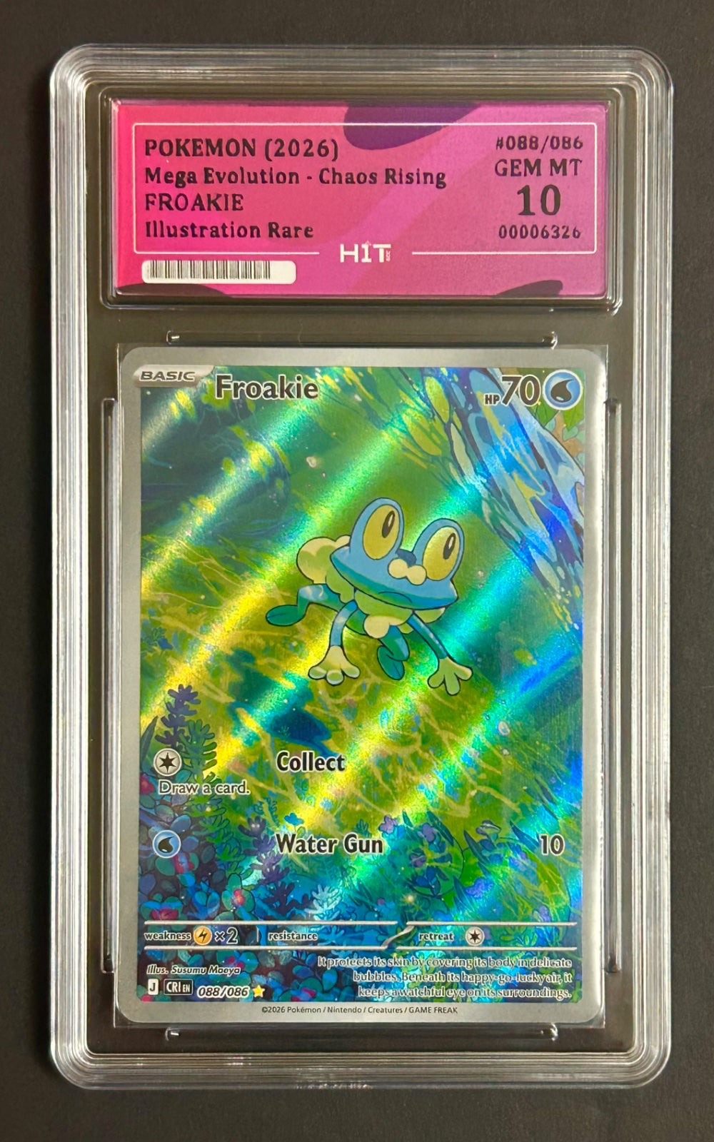 2026 FROAKIE - Illustration Rare 088/086 (HIT Grade 10)