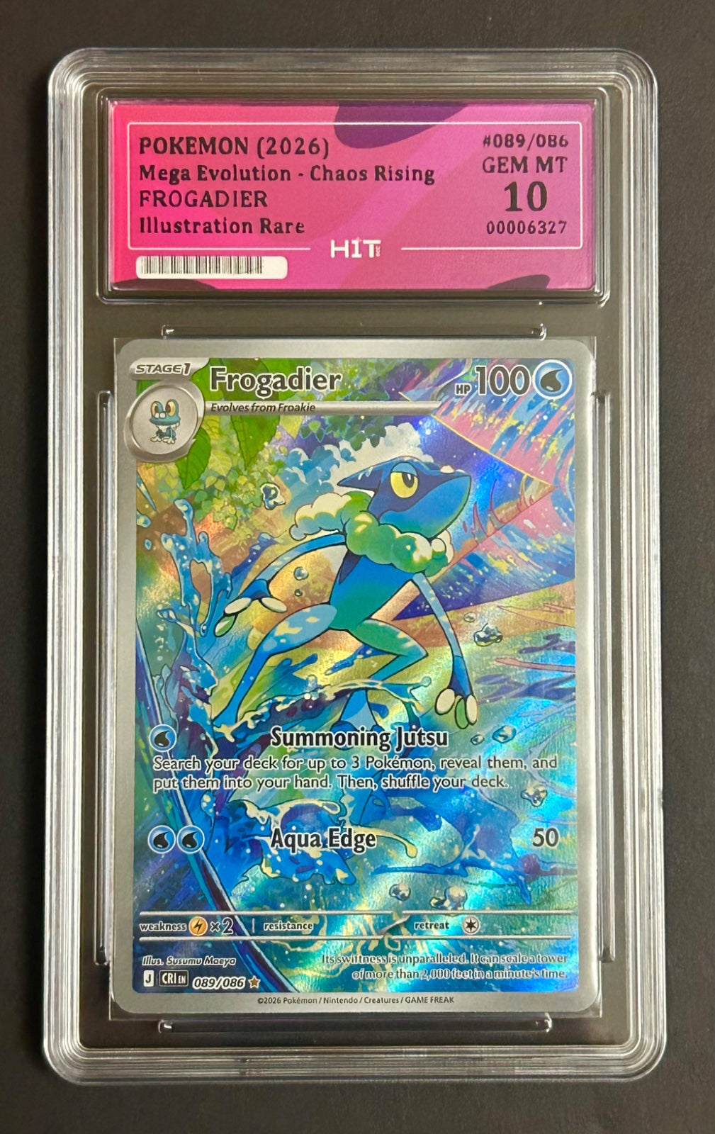 2026 FROGADIER - Illustration Rare 089/086 (HIT Grade 10)