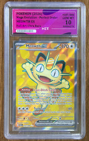 2026 MEOWTH EX - Ultra Rare 107/088 (HIT Grade 10)