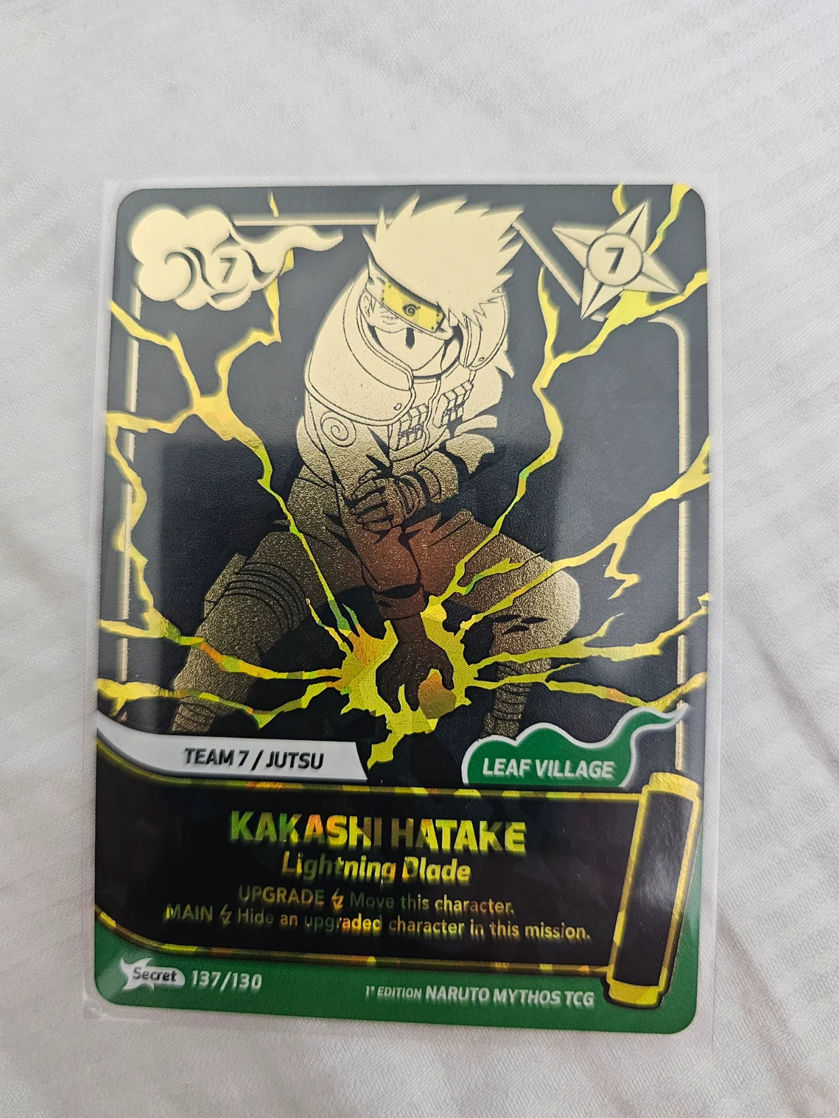 Kakashi Hatake Lightning Blade Secret 137/130 1st edition