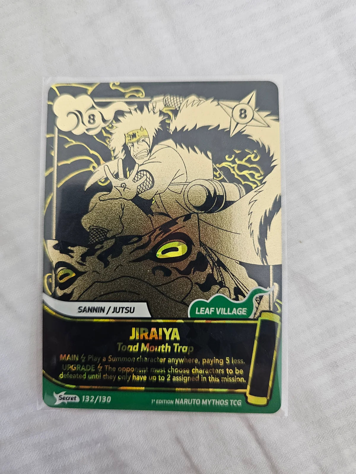 Jiraiya Toad Mouth Trap Secret 132/130 1st Edition