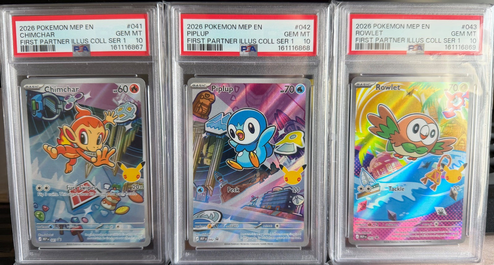First Partner Illustration Collection Sequential Cert (Sinnoh) PSA10
