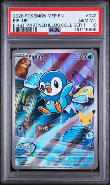First Partner Illustration Collection Sequential Cert (Sinnoh) PSA10