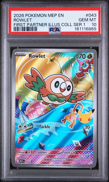 First Partner Illustration Collection Sequential Cert (Sinnoh) PSA10