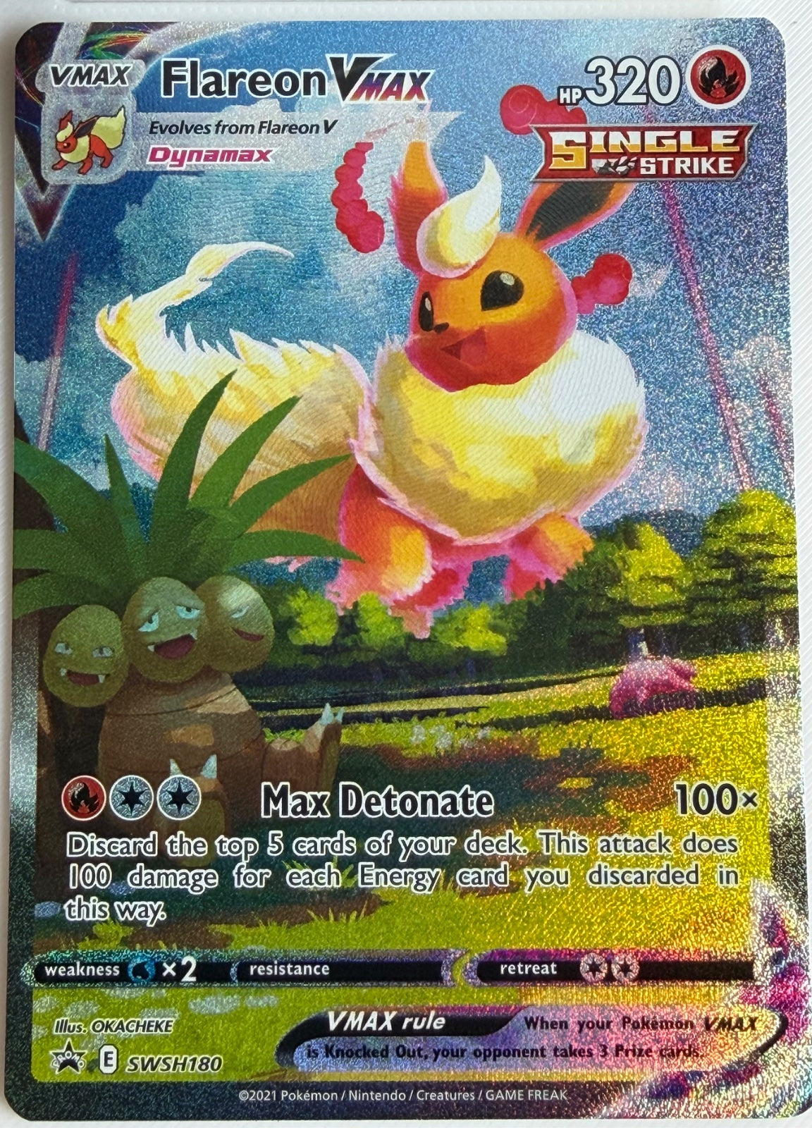 Flareon VMAX SWSH180 (Sword & Shield Promo)