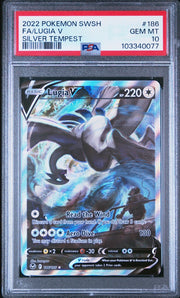 Lugia V (Alternate Full Art) 186/195 (Silver Tempest) — PSA 10