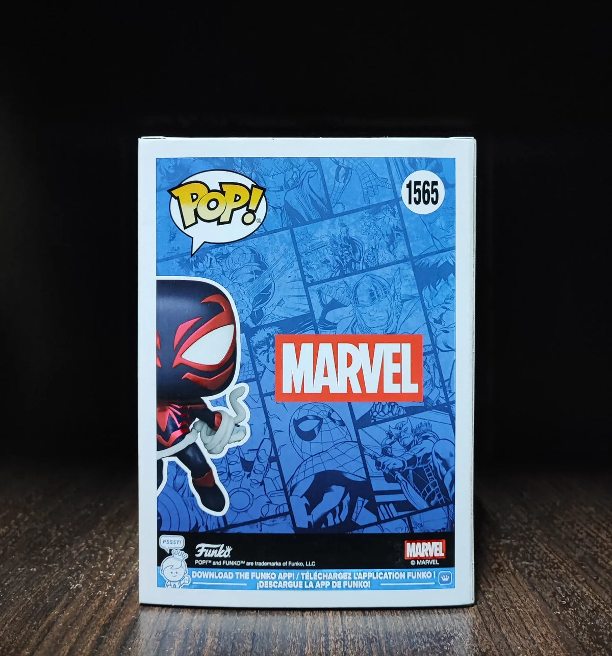 Funko Pop! Marvel: Miles Morales (Vibranium Suit) ,#1565 - Funko 2025 Winter Convention, Limited Edition