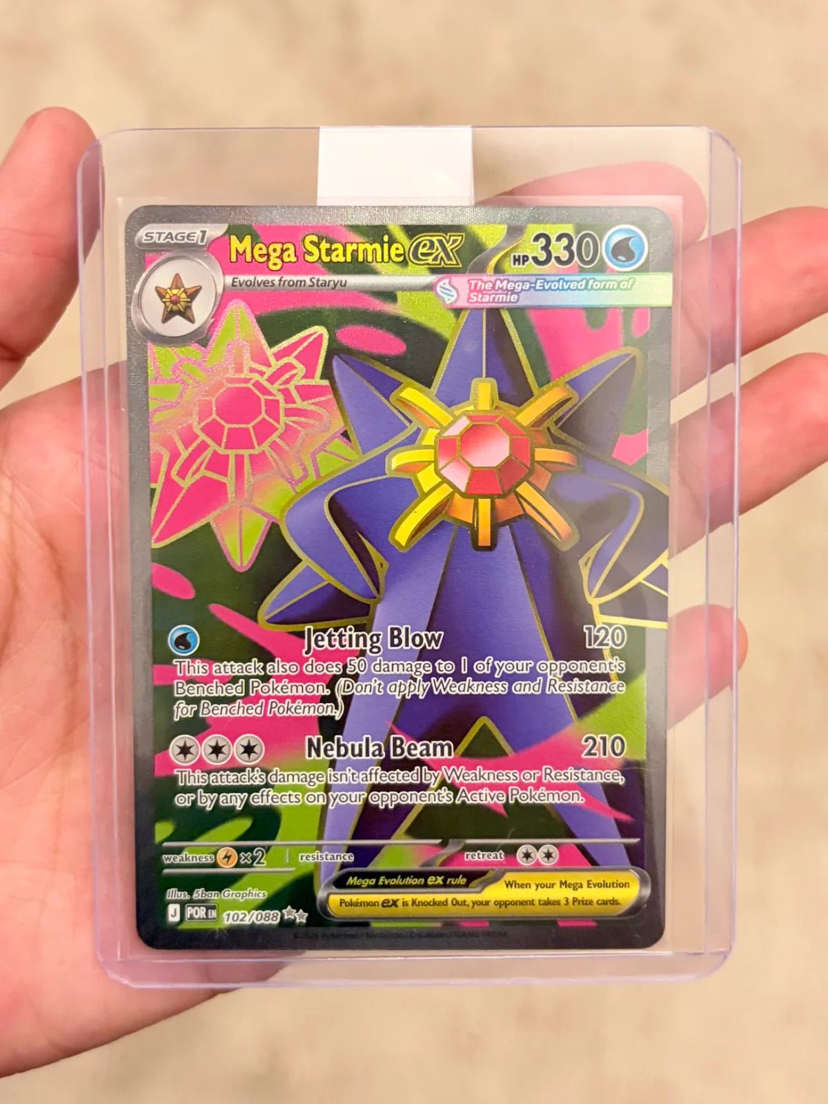 Mega Starmie ex 102/088 (Perfect Order) English