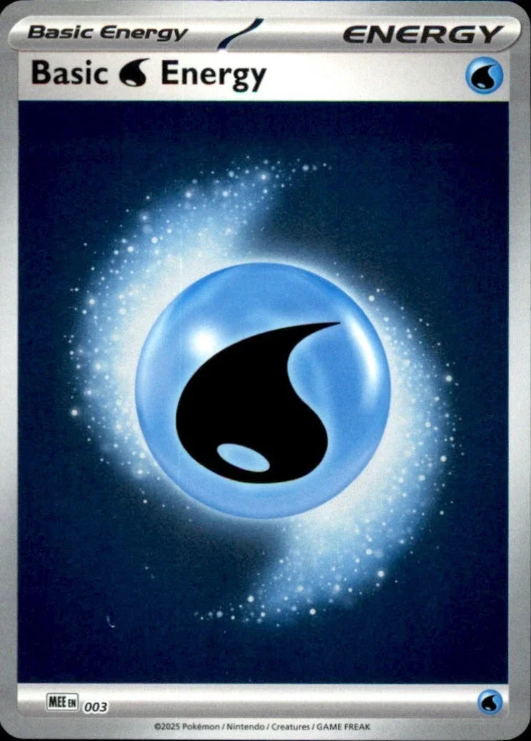 Basic Water Energy - 003 · Reverse Holofoil (MEE: Mega Evolution Energies)