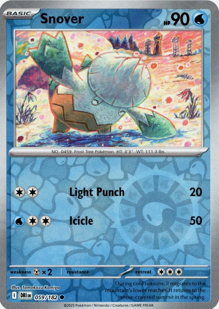 Snover 059/182 · Reverse Holofoil (Destined Rivals)
