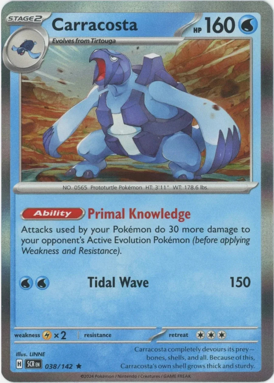 Carracosta 038/142 · Holofoil (Stellar Crown)