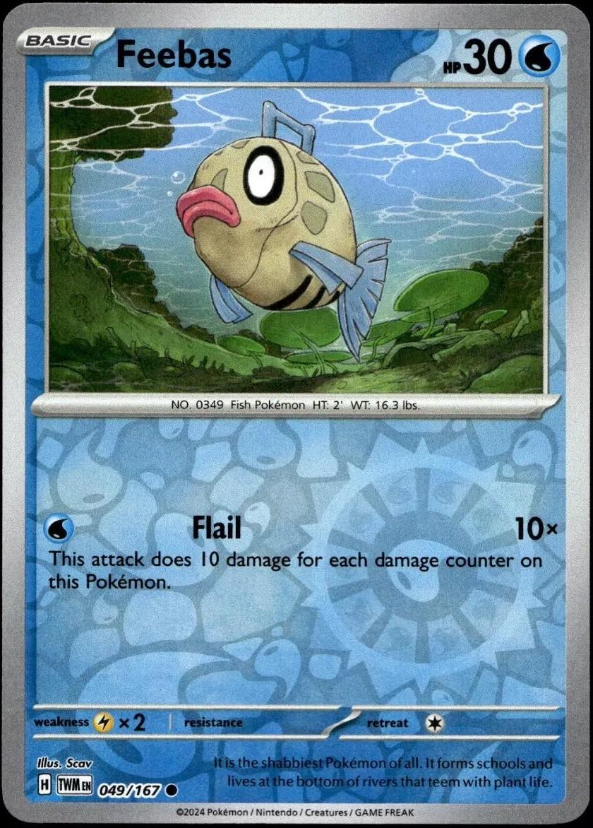 Feebas 049/167 · Reverse Holofoil (Twilight Masquerade)