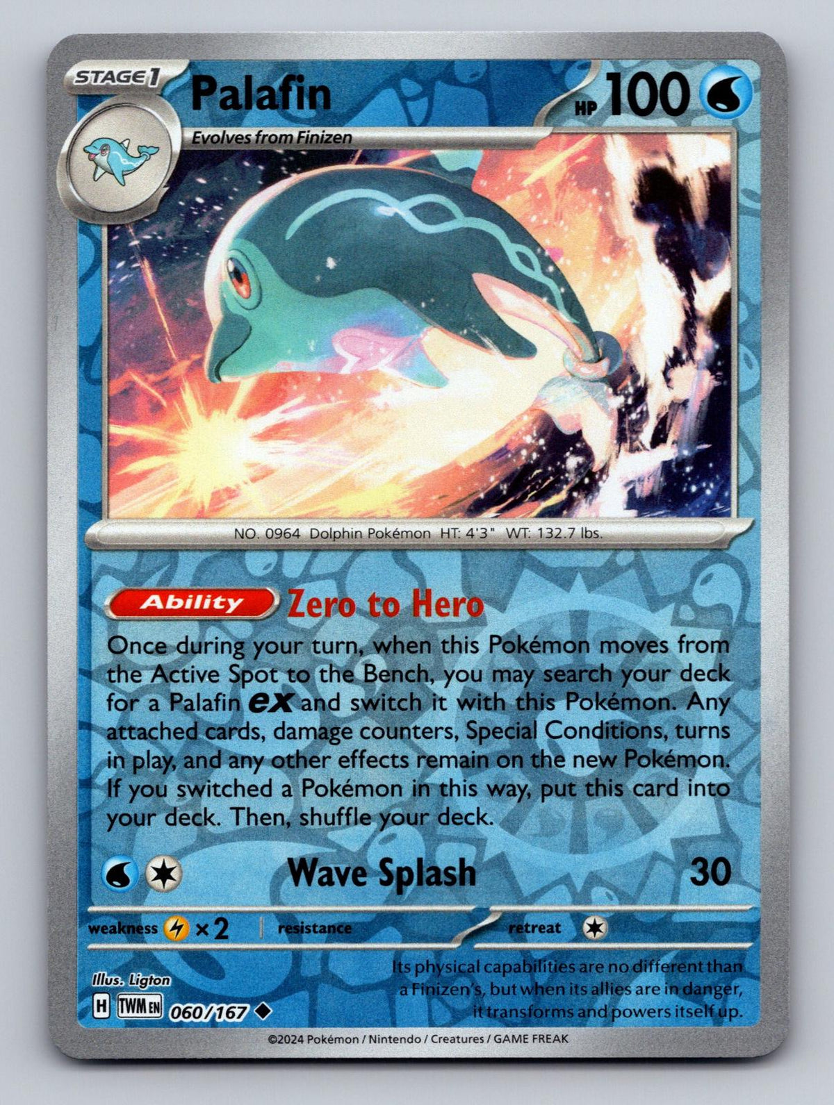 Palafin 060/167 · Reverse Holofoil (Twilight Masquerade)