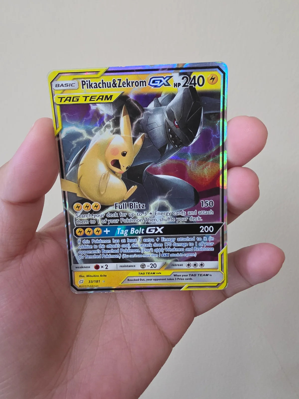 Pikachu & Zekrom GX 33 (Team Up)