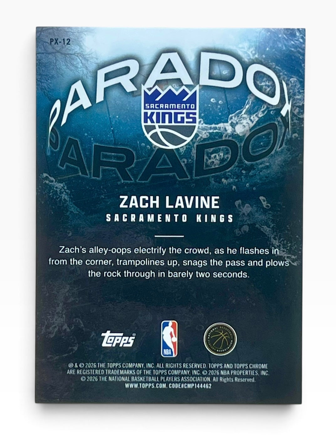 2025-26 Topps Chrome Update Zach Lavine Paradox