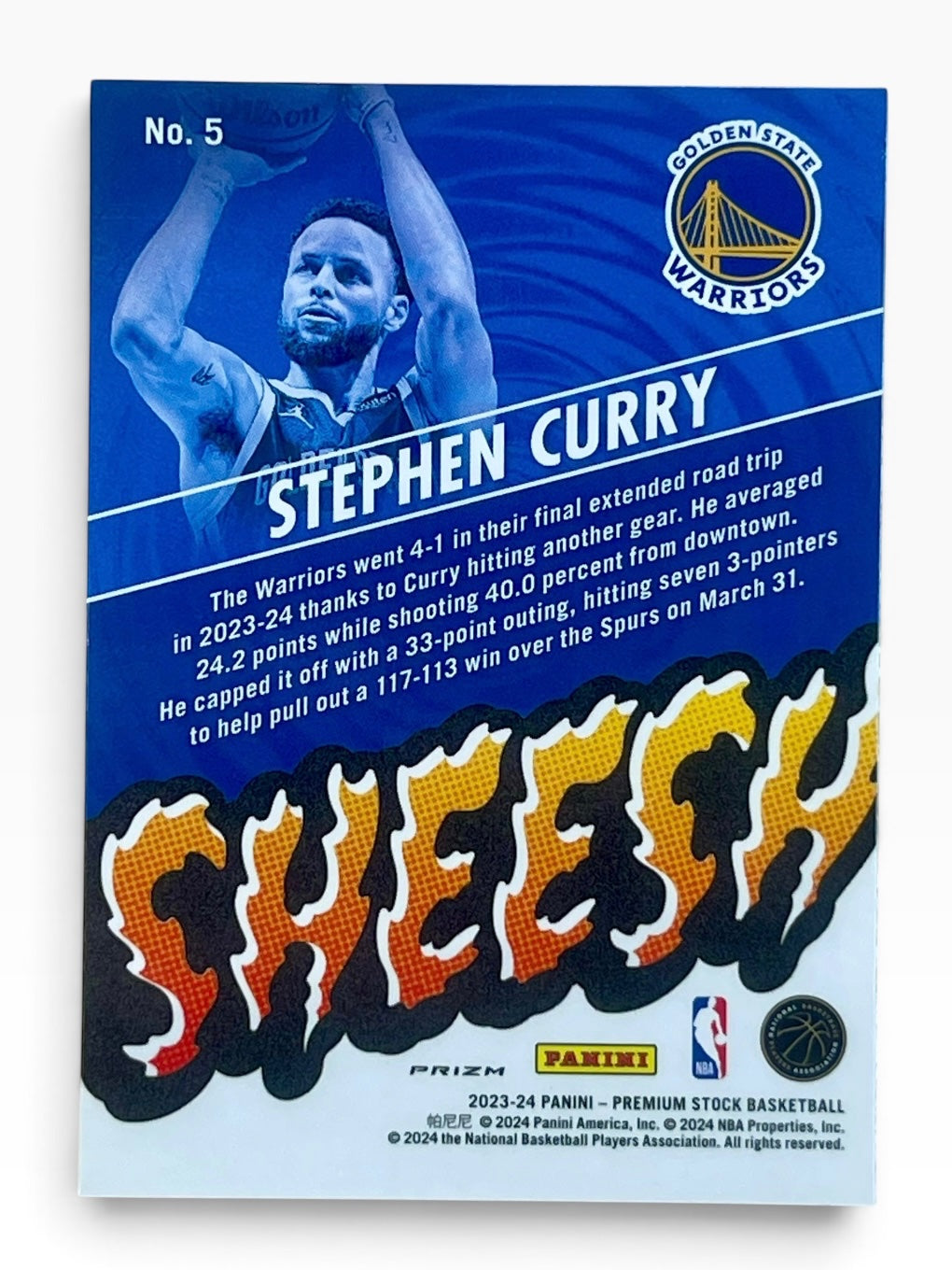 2023-24 Hoops Premium Stock Stephen Curry Sheesh Premium Scope