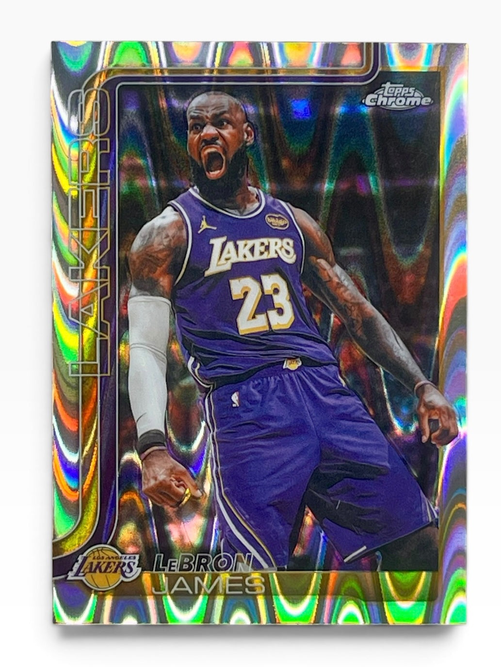 2025-26 Topps Chrome Update LeBron James Ray Wave