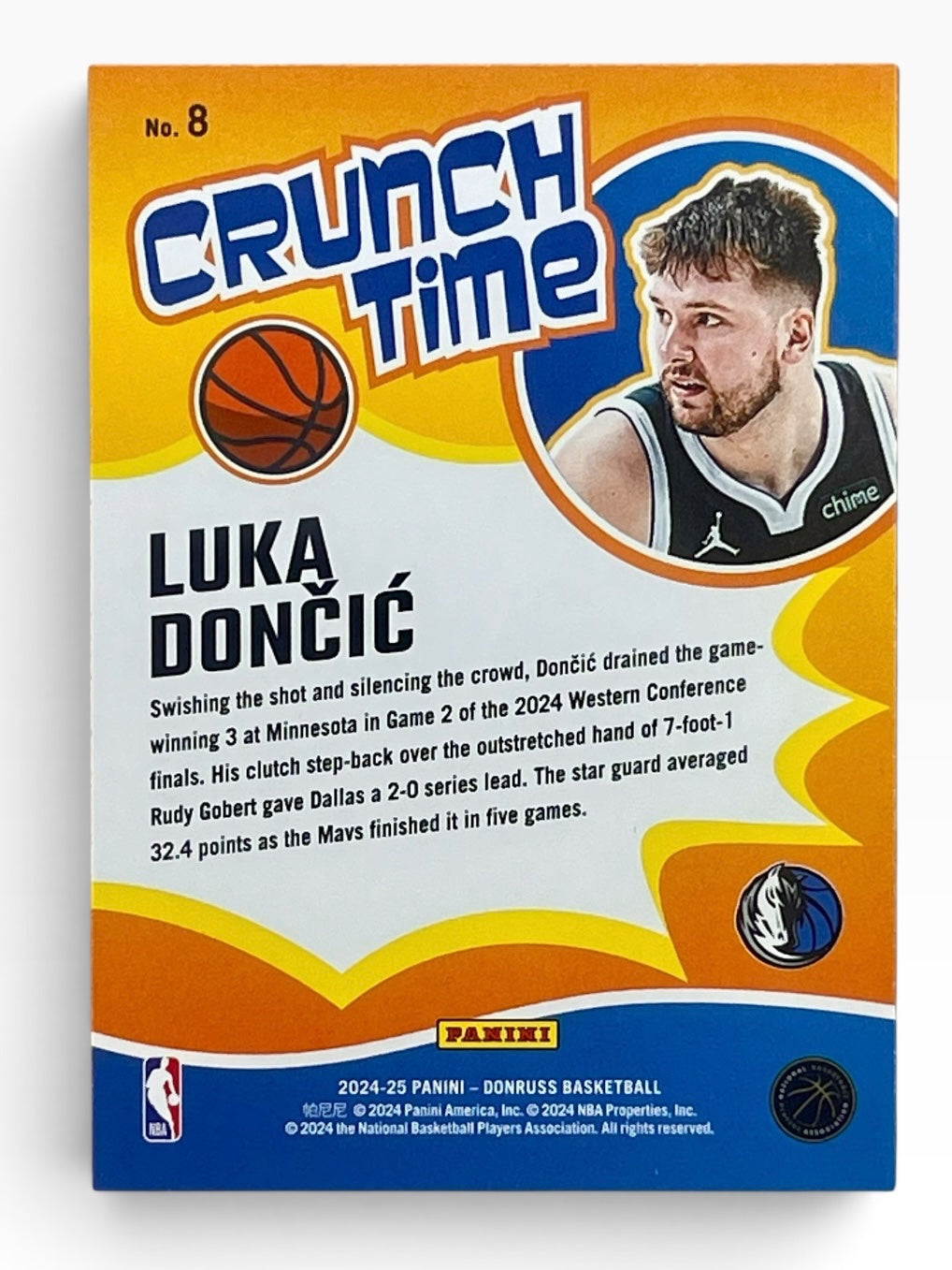 2024-25 Panini Donruss Luka Doncic Crunch Time Diamond