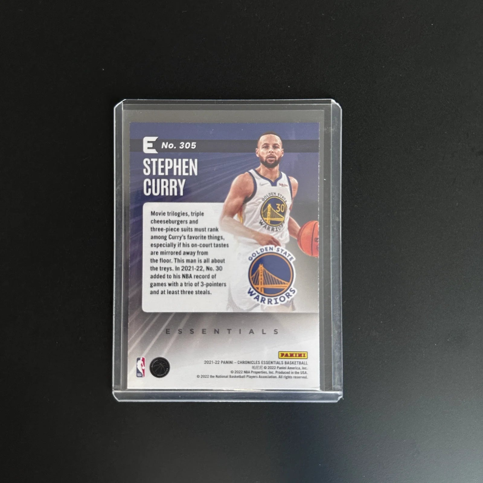 Stephen Curry Panini Chronicles Nba Card