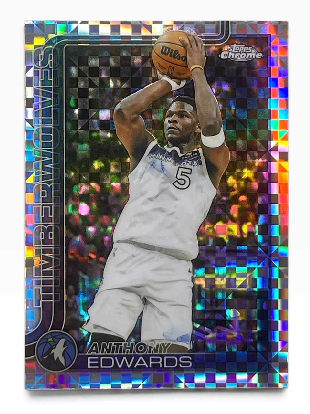 2025-26 Topps Chrome Anthony Edwards Xfractor