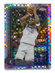 2025-26 Topps Chrome Anthony Edwards Xfractor
