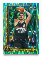 2025-26 Topps Chrome Update Nikola Jokic Aqua Ray Wave /199