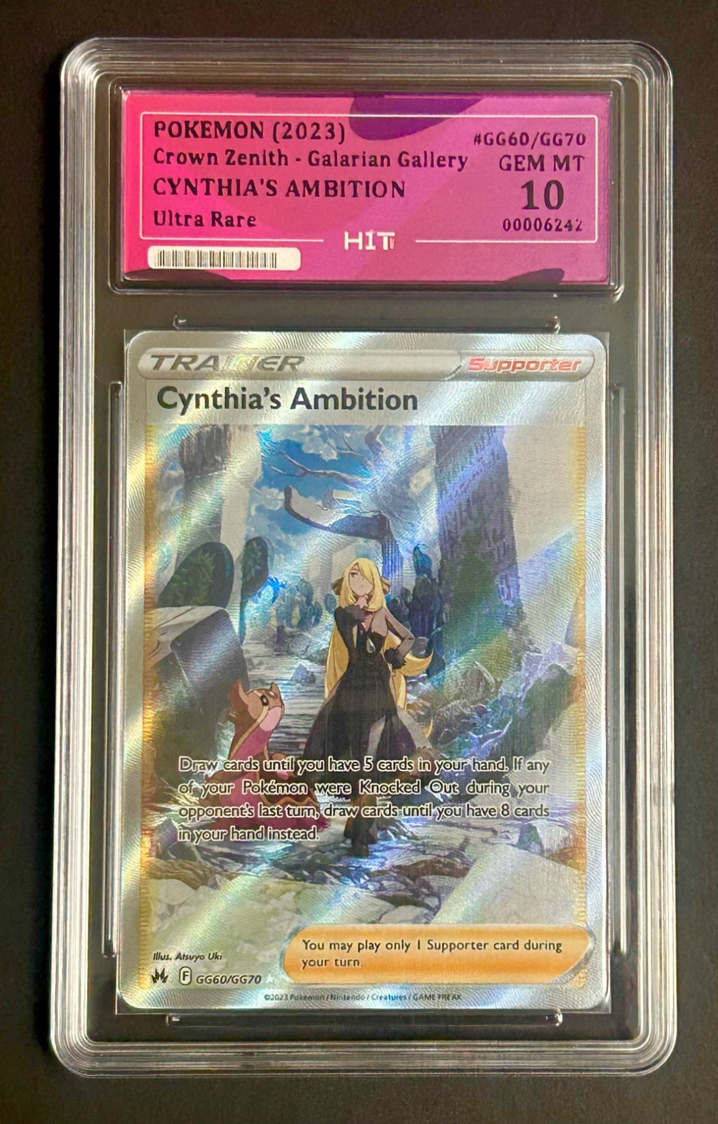 2023 CYNTHIA’S AMBITION  - Ultra Rare GG60/GG70 (HIT Grade 10)