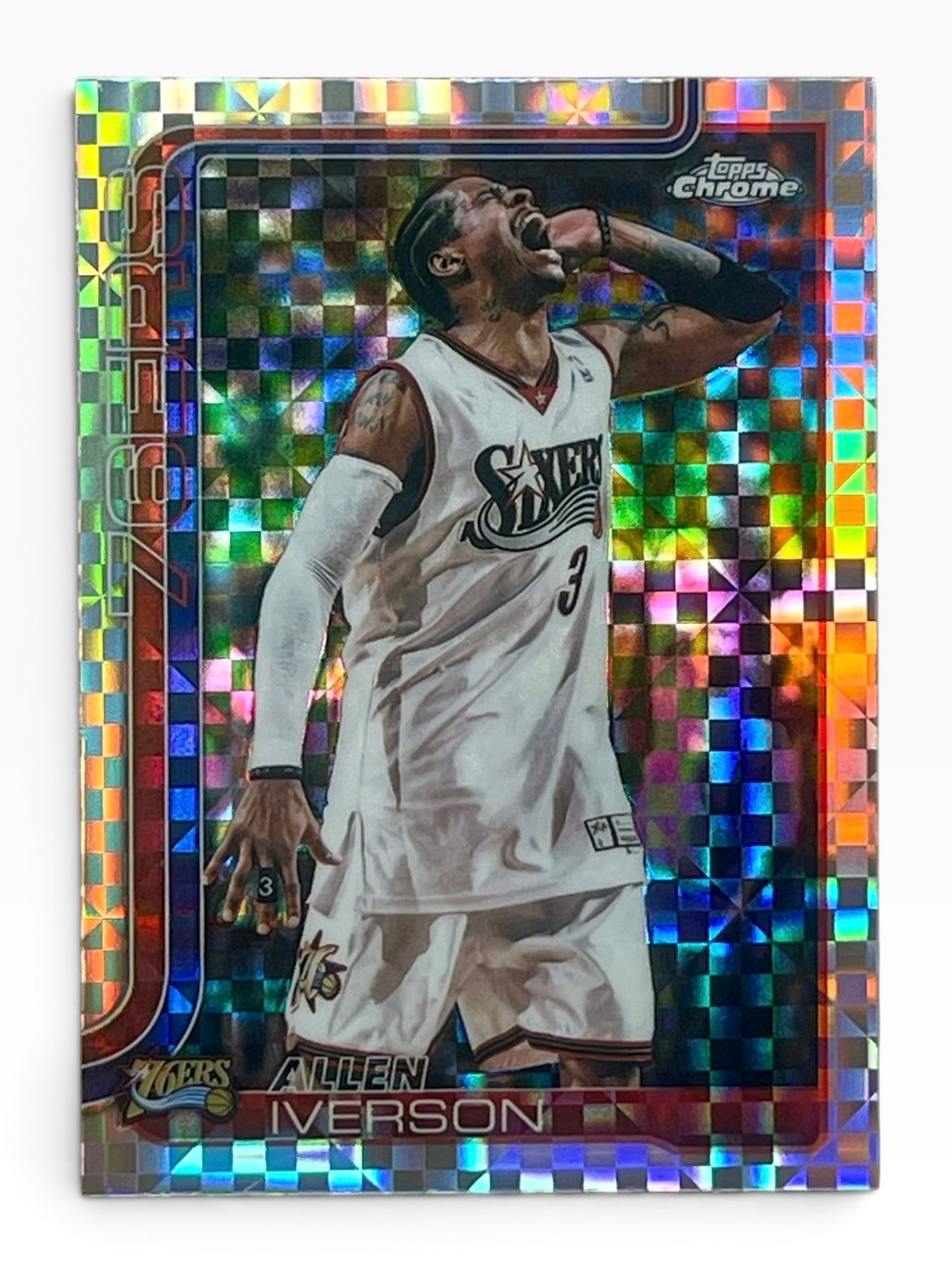2025-26 Topps Chrome Update Allen Iverson Xfractor