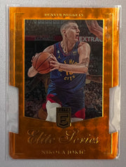 2023 DONRUSS ELITE NIKOLA JOKIC ELITE SERIES ORANGE DIE CUT NO 8 DENVER NUGGETS